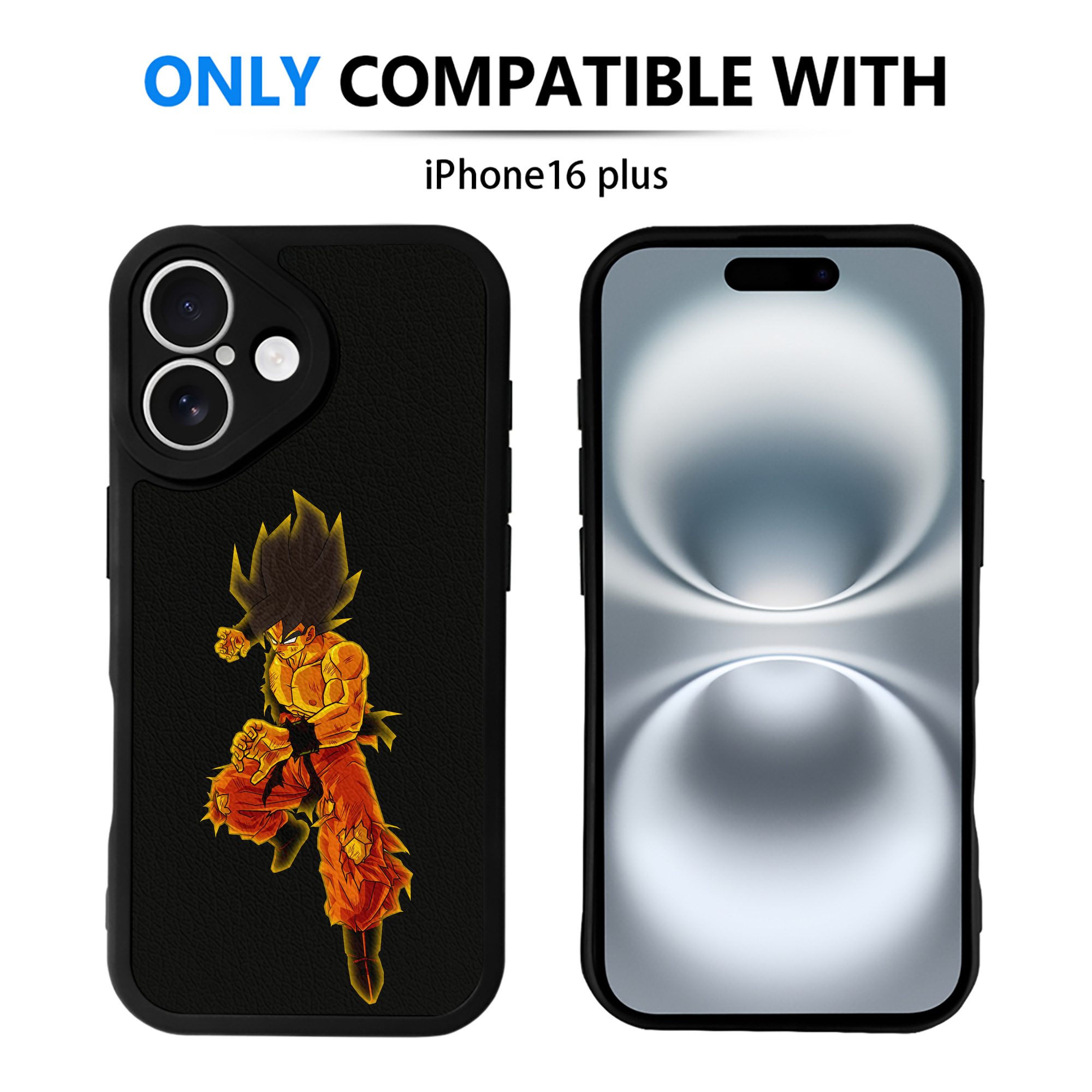 （画像用） ドラゴンボール 孫 悟飯（そんごはん）DRAGON BALL Son Gohan 【iPhone 16シリーズ対応】シリコンスマホケース（レザー調） 材質：シリコン